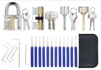 蓝17件工具皮套+4锁克重  560克
